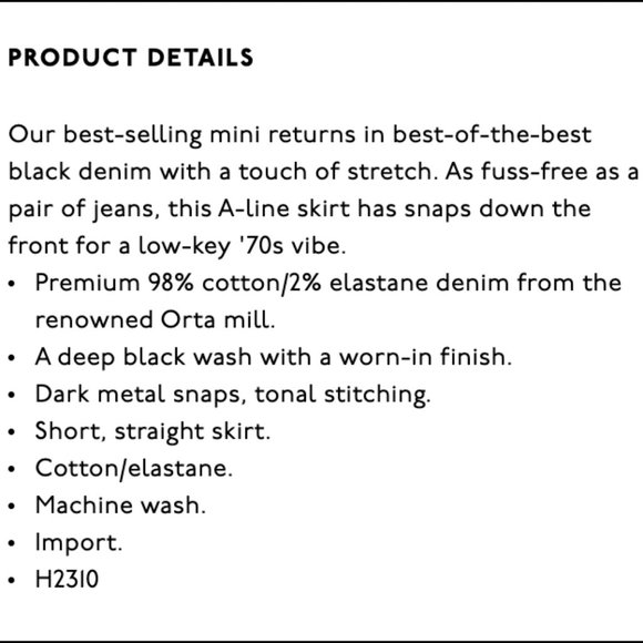 Madewell Metropolis Skirt in Rawley wash - Picture 5 of 7